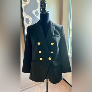 Express Black Double Breasted Blazer